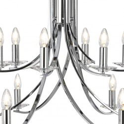 Searchlight chandelier Ascona 12xE14x60W, 41612-12CC