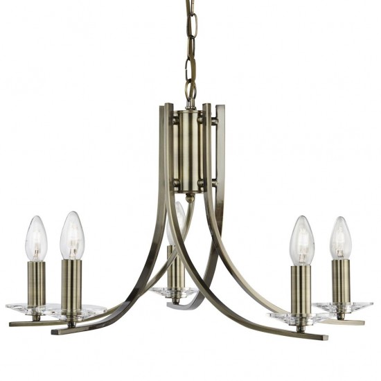 Searchlight chandelier Ascona 5xE14x60W, 4165-5AB