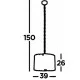 Searchlight Pendant Lamp Alexandra 5xE14x60W, 8405-5SS Searchlight Pendant Lamp Alexandra 5xE14x60W, 8405-5SS
