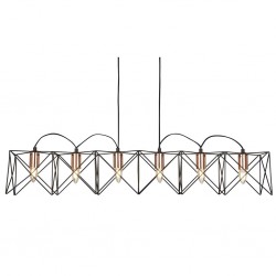 Searchlight Pendant Lamp Anthea 6xE27x60W, 8416-6BK