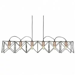 Searchlight Pendant Lamp Anthea 6xE27x60W, 8416-6BK