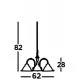 Searchlight Pendant Lamp American Diner 3xE27x60W, 9343-3 Searchlight Pendant Lamp American Diner 3xE27x60W, 9343-3