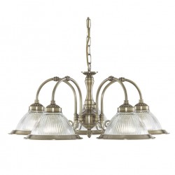 Searchlight Pendant Lamp American Diner 5xE27x60W, 9345-5