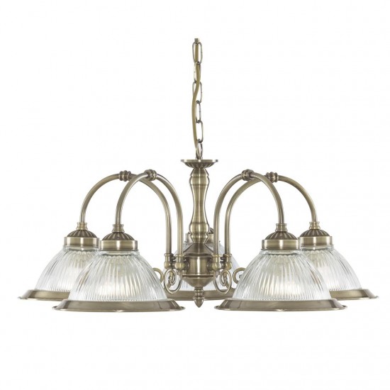 Searchlight Pendant Lamp American Diner 5xE27x60W, 9345-5