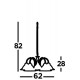 Searchlight подвесной светильник American Diner 5xE27x60W, 9345-5