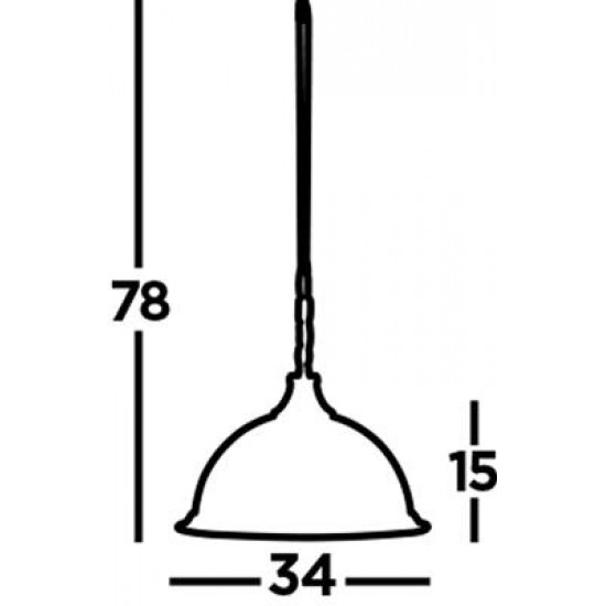 Searchlight Pendant Lamp American Diner 1xE27x60W, 9369