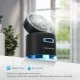 Portatīvais bezvadu ventilators, gaisa dzesētājs ar LED apgaismojumu un USB portu 10W/5V, Windgift, melns Portatīvais bezvadu ventilators, gaisa dzesētājs ar LED apgaismojumu un USB portu 10W/5V, Windgift, melns