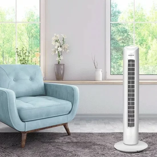 Torņveida ventilators 45W, balts 211431