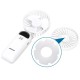 Handheld fan with LED display, aromatherapy tablets and USB port 5W/5V, 330378