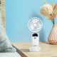 Handheld fan with LED display, aromatherapy tablets and USB port 5W/5V, 330378