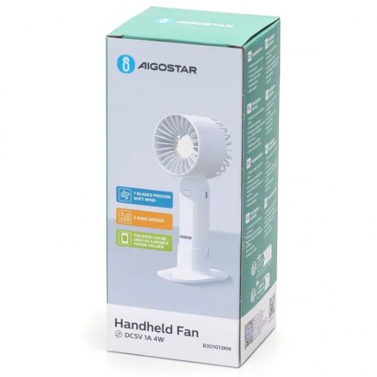 Handheld fan with USB port 4W/5V, 409715