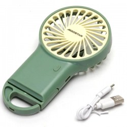 Handheld fan with USB port 5W/5V, green 409739
