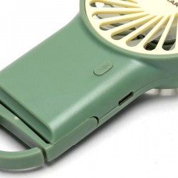 Handheld fan with USB port 5W/5V, green 409739