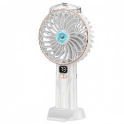 Handheld fan with LED display and USB port 5W/5V, 409746 