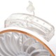Handheld fan with LED display and USB port 5W/5V, 409746