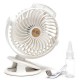 Portable fan with clip and USB port 2W/5V, 409753