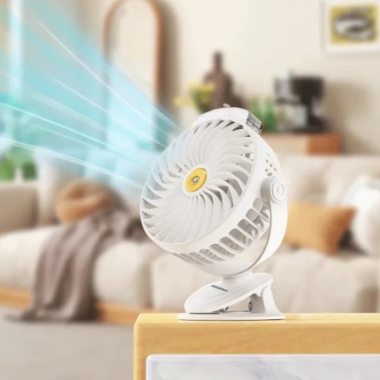 Portable fan with clip and USB port 2W/5V, 409753