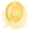 Portable desk fan with USB port 3W/5V, yellow 409760