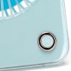 Portable desk fan with USB port 5W/5V, light blue 409777