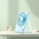 Portable desk fan with USB port 5W/5V, light blue 409777