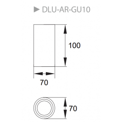BEMKO ceiling adjustable lamp downlight ULTER 1xGU10x50W, black