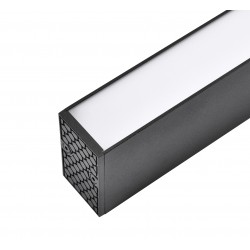 BEMKO lineārs LED gaismeklis LORIEN 40W, 4000K, melns, 4400lm, ar trosēm 1m 