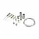 BEMKO linear LED luminaire LORIEN 40W, 3000K, white, 4600lm, with suspensions 1m