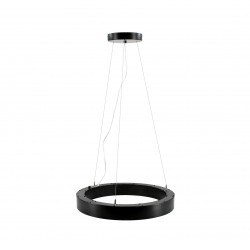 BEMKO lineare LED-Leuchte RING 21-40W, 4000K, schwarz, 2100-4000lm, mit Stahlkabel 2m