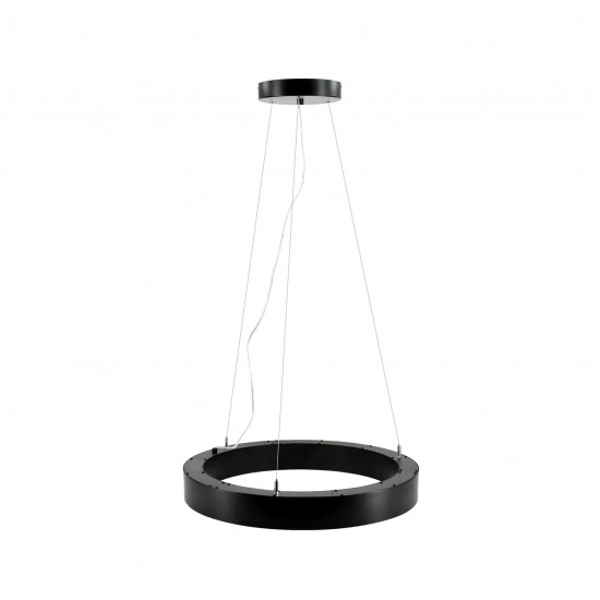 BEMKO lineare LED-Leuchte RING 21-40W, 4000K, schwarz, 2100-4000lm, mit Stahlkabel 2m