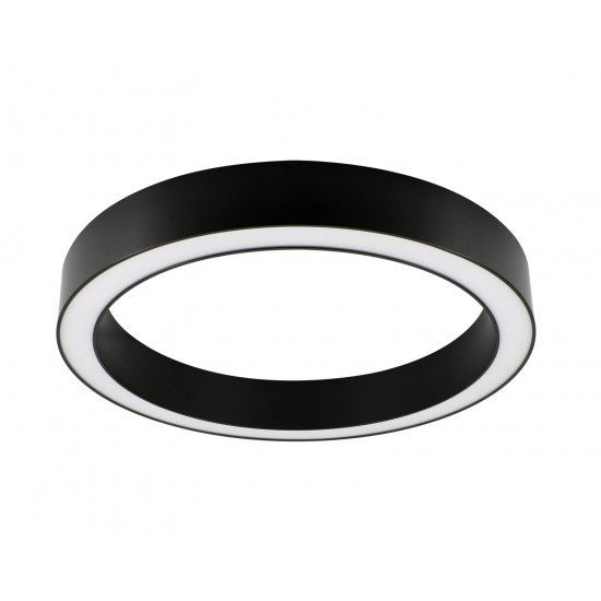 BEMKO lineare LED-Leuchte RING 21-40W, 4000K, schwarz, 2100-4000lm, mit Stahlkabel 2m