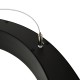 BEMKO lineare LED-Leuchte RING 21-40W, 4000K, schwarz, 2100-4000lm, mit Stahlkabel 2m