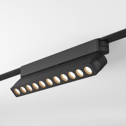 Magnetic track AIR LED rotatable luminaire GRILL 12W, 872lm, 3000K, black