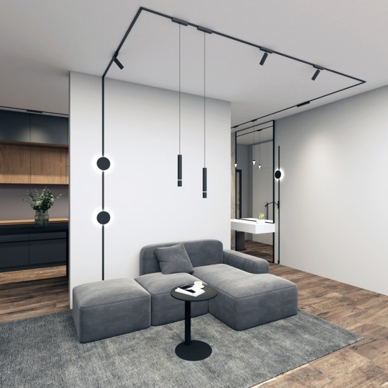 LED-Pendelleuchte für Magnetschiene AIR HANG 5W, 277lm, 3000K, schwarz LED-Pendelleuchte für Magnetschiene AIR HANG 5W, 277lm, 3000K, schwarz