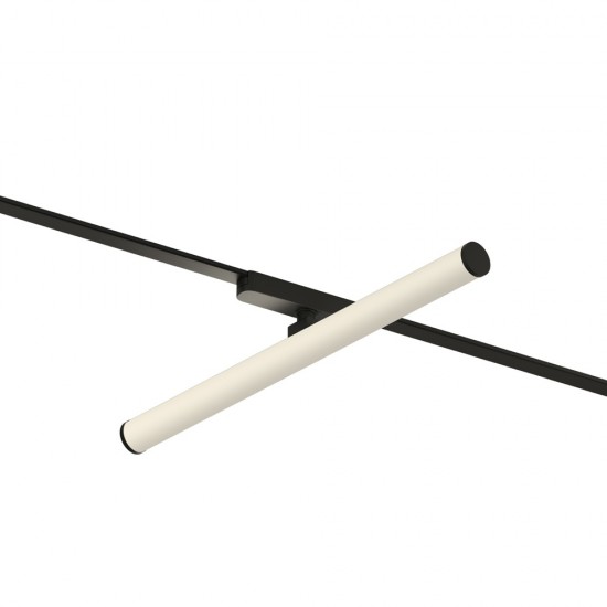 Magnetic track AIR LED rotatable luminaire AIR RAY 12W, 660lm, 3000K, black