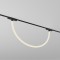 Magnetic track AIR LED flexible silicone tube luminaire AIR RAY 12W, 620lm, 3000K, black