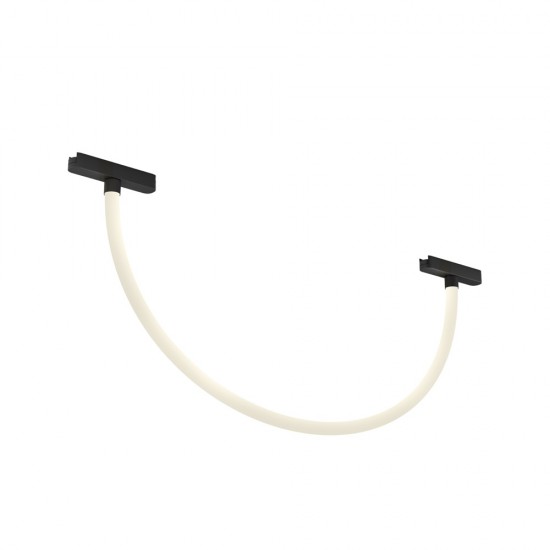 Magnetic track AIR LED flexible silicone tube luminaire AIR RAY 12W, 620lm, 3000K, black Magnetic track AIR LED flexible silicone tube luminaire AIR RAY 12W, 620lm, 3000K, black