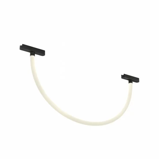 LED gaismeklis silikona caurules formā magnētiskai sliedei AIR RAY 12W, 620lm, 3000K, melns LED gaismeklis silikona caurules formā magnētiskai sliedei AIR RAY 12W, 620lm, 3000K, melns