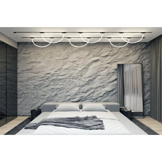LED gaismeklis silikona caurules formā magnētiskai sliedei AIR RAY 12W, 620lm, 3000K, balts LED gaismeklis silikona caurules formā magnētiskai sliedei AIR RAY 12W, 620lm, 3000K, balts