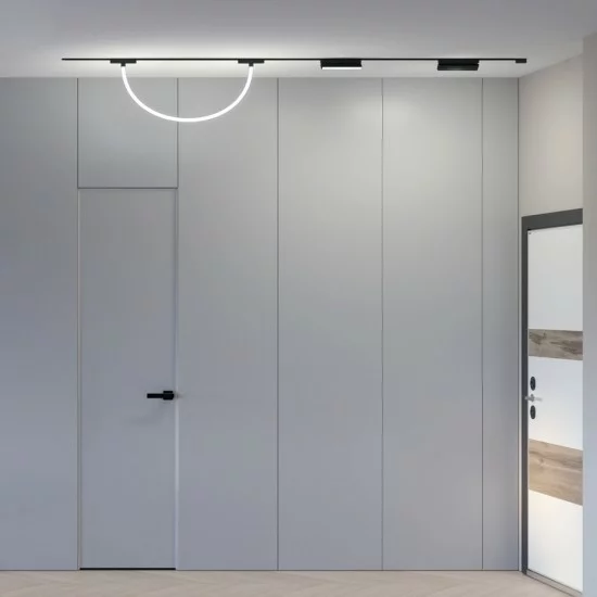 LED gaismeklis silikona caurules formā magnētiskai sliedei AIR RAY 12W, 620lm, 3000K, balts LED gaismeklis silikona caurules formā magnētiskai sliedei AIR RAY 12W, 620lm, 3000K, balts