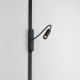 Magnetic track AIR LED rotatable luminaire SPOT 2W, 120lm, 3000K, black Magnetic track AIR LED rotatable luminaire SPOT 2W, 120lm, 3000K, black