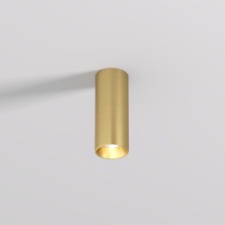 DENKIRS ceiling light SHINE TUBE 7W, 3000K, 470lm, COB LED, satin brass IP20, DK/EU-2615-SB