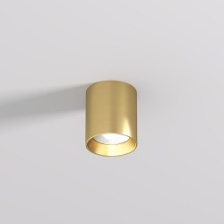 DENKIRS griestu gaismeklis SHINE TUBE 10W, 3000K, 710lm, COB LED, satīna misiņš IP20, DK/EU-2610-SB