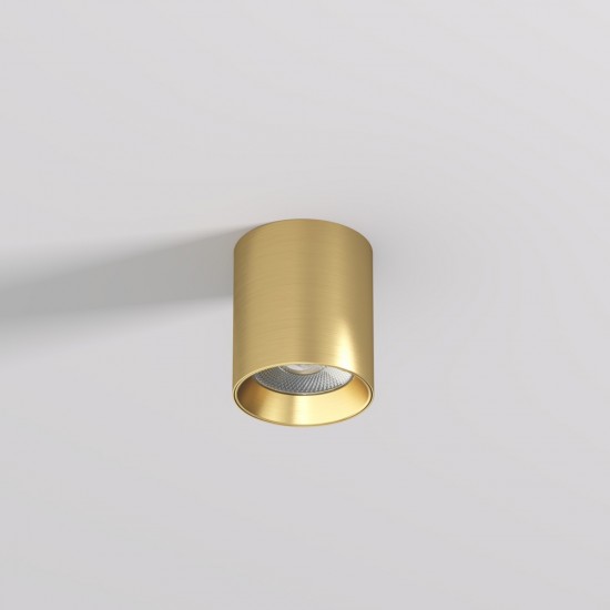 DENKIRS griestu gaismeklis SHINE TUBE 10W, 3000K, 710lm, COB LED, satīna misiņš IP20, DK/EU-2610-SB
