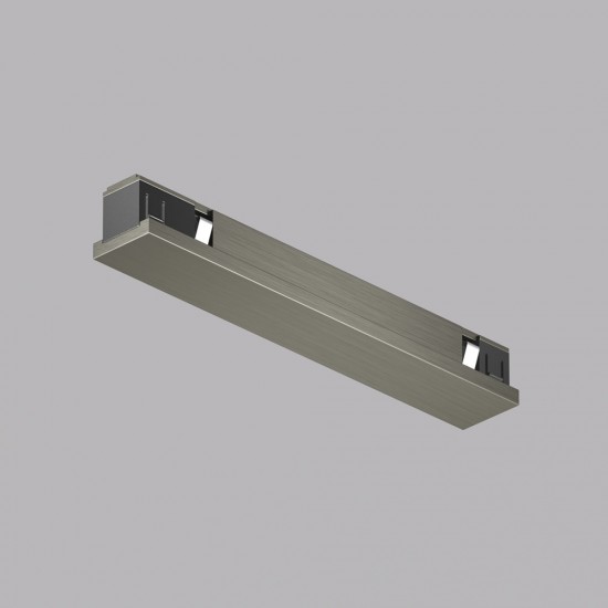 Straight electrical connector for the SHINE track, dark nickel