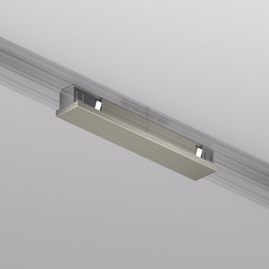 Straight electrical connector for the SHINE track, dark nickel