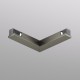 L-shaped electrical connector for the SHINE track, dark nickel