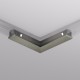 L-shaped electrical connector for the SHINE track, dark nickel