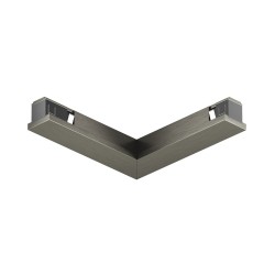 L-shaped electrical connector for the SHINE track, dark nickel