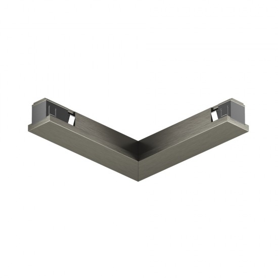 L-shaped electrical connector for the SHINE track, dark nickel