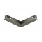L-shaped electrical connector for the SHINE track, dark nickel